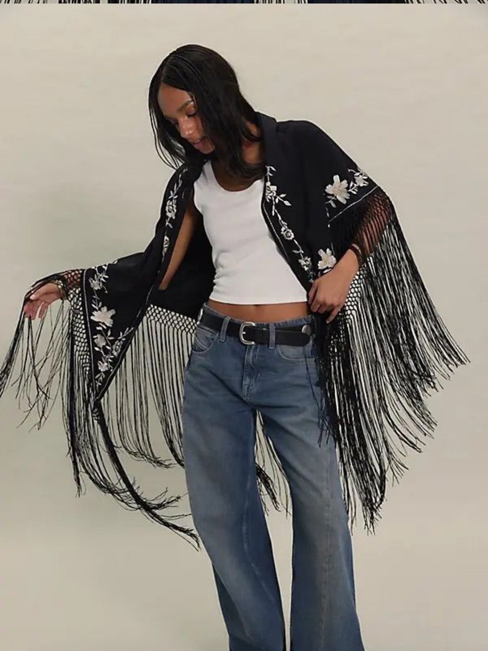 Free People Promise me Forever Piano Shawl - Picture 2 of 4